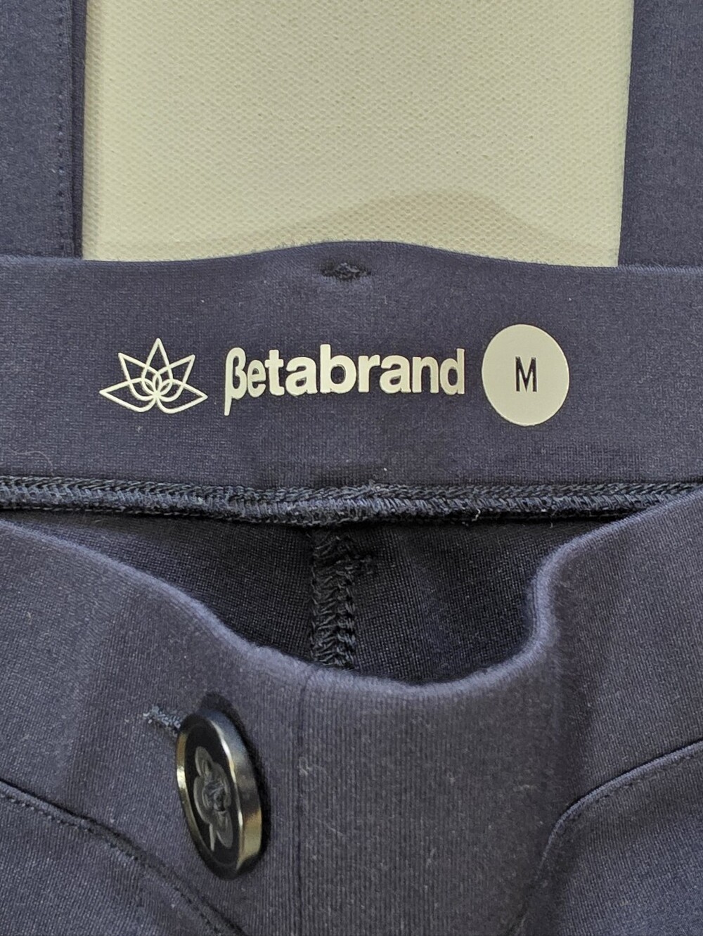 Betabrand Bootcut Pants Womens Medium Navy Blue Minimalist - Picture 6 of 6